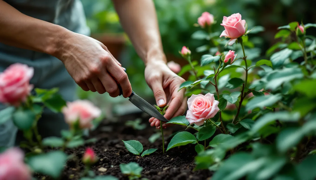 boutures de rosiers