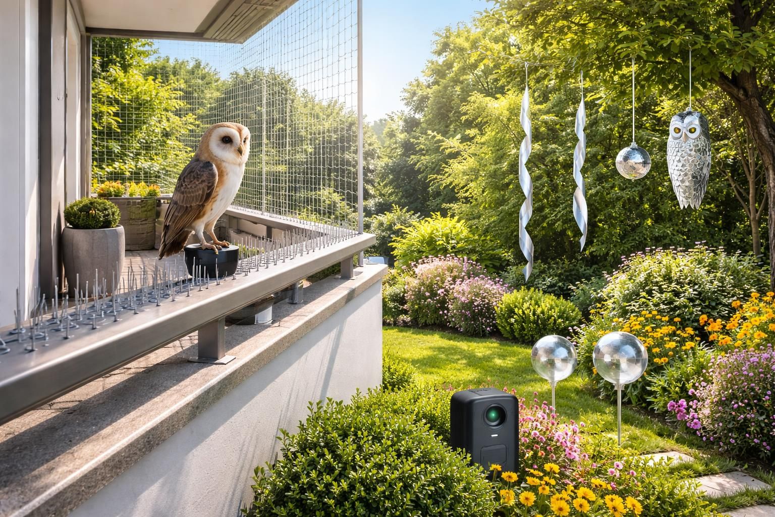 découvrez des solutions efficaces d'effaroucheurs de pigeons pour protéger balcons et jardins, et préserver votre espace extérieur en toute sérénité.