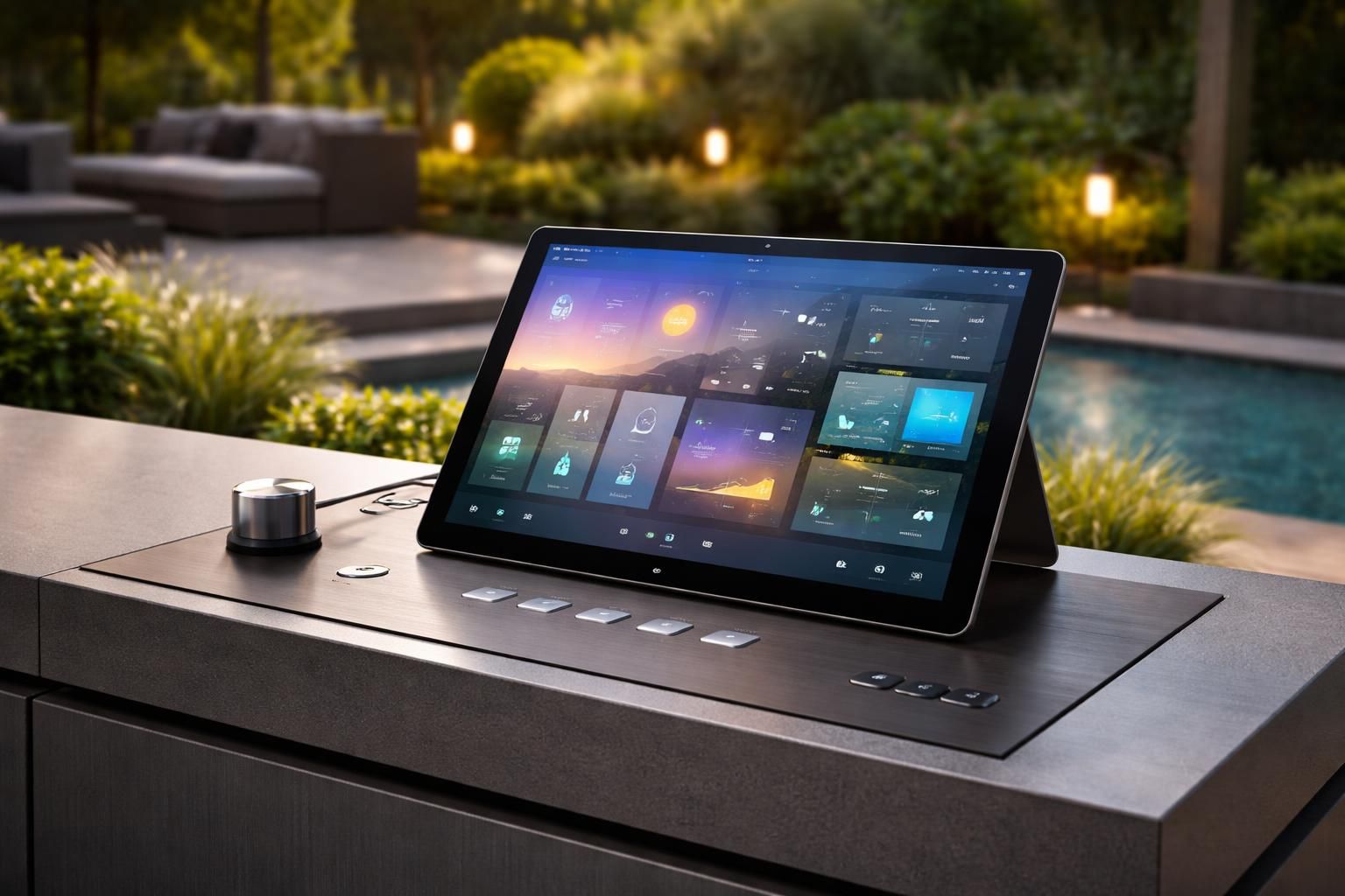 découvrez la tablette tactile microsoft surface, idéale comme poste de commande extérieur pour gérer facilement votre domotique et contrôler votre maison connectée en toute simplicité.