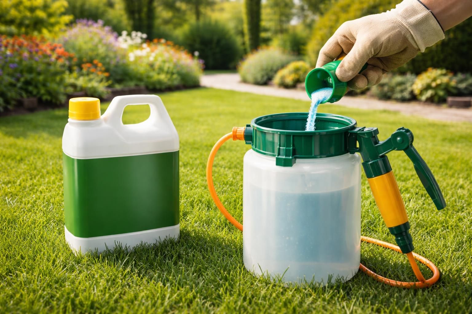 apprenez à doser parfaitement votre désherbant pour 5 litres et obtenir un jardin impeccable, sans mauvaises herbes.