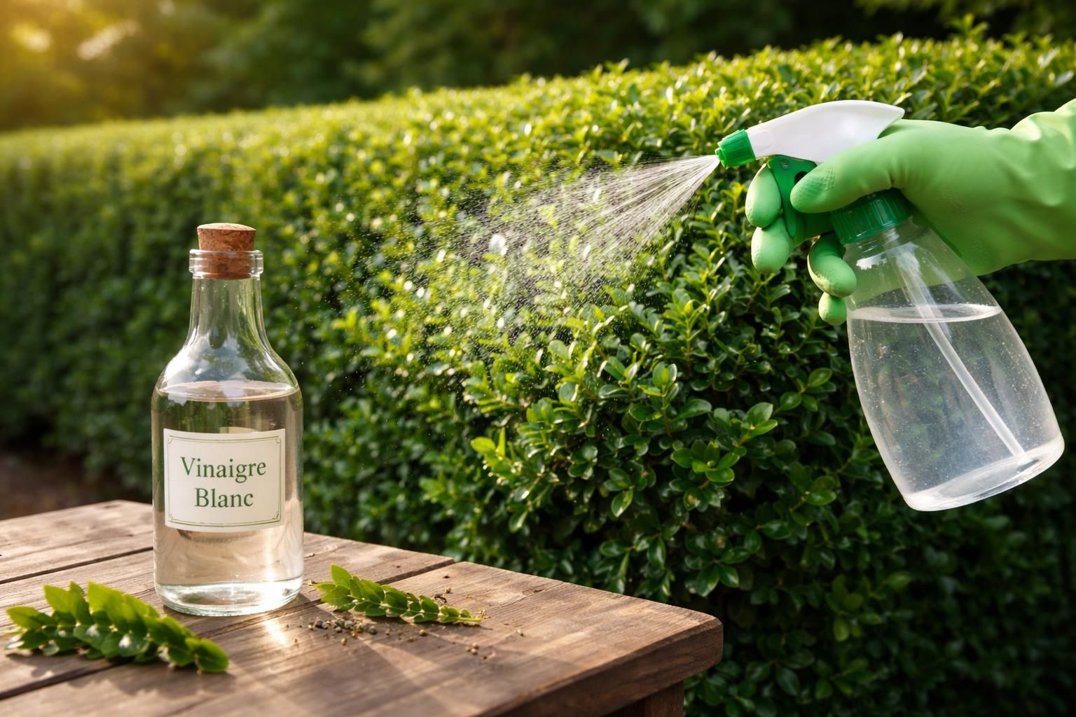 apprenez à utiliser le vinaigre blanc pour lutter efficacement contre la pyrale du buis et protéger vos haies naturellement.