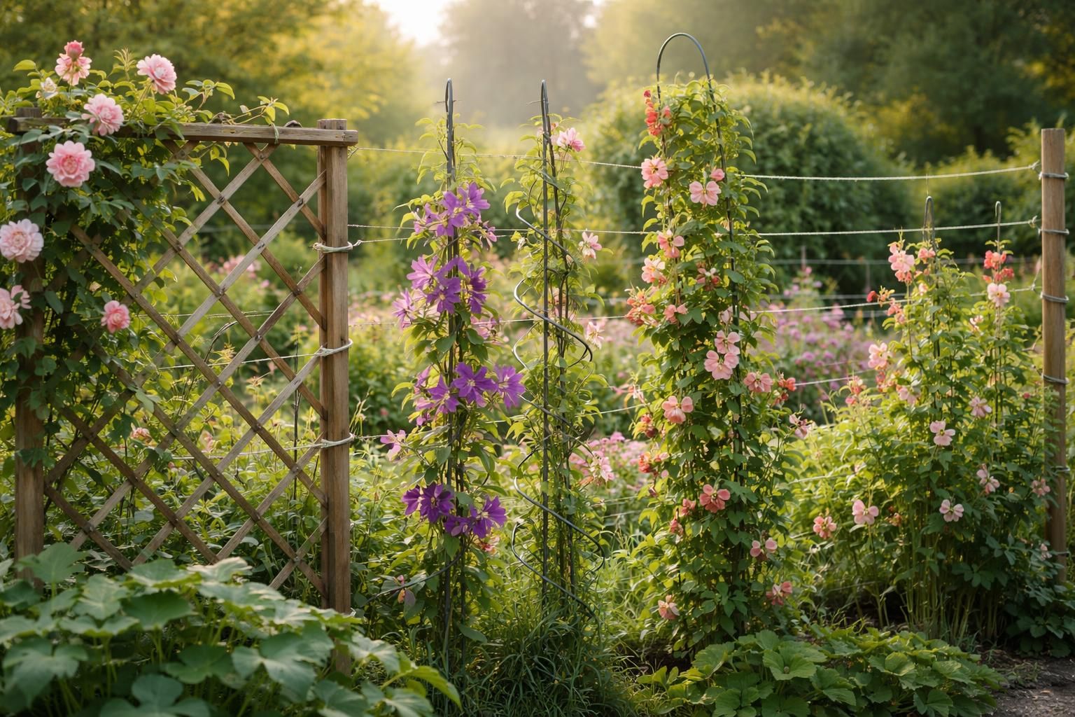 découvrez les meilleures techniques de palissage pour maximiser la floraison et la santé de vos plantes grimpantes en jardinage.