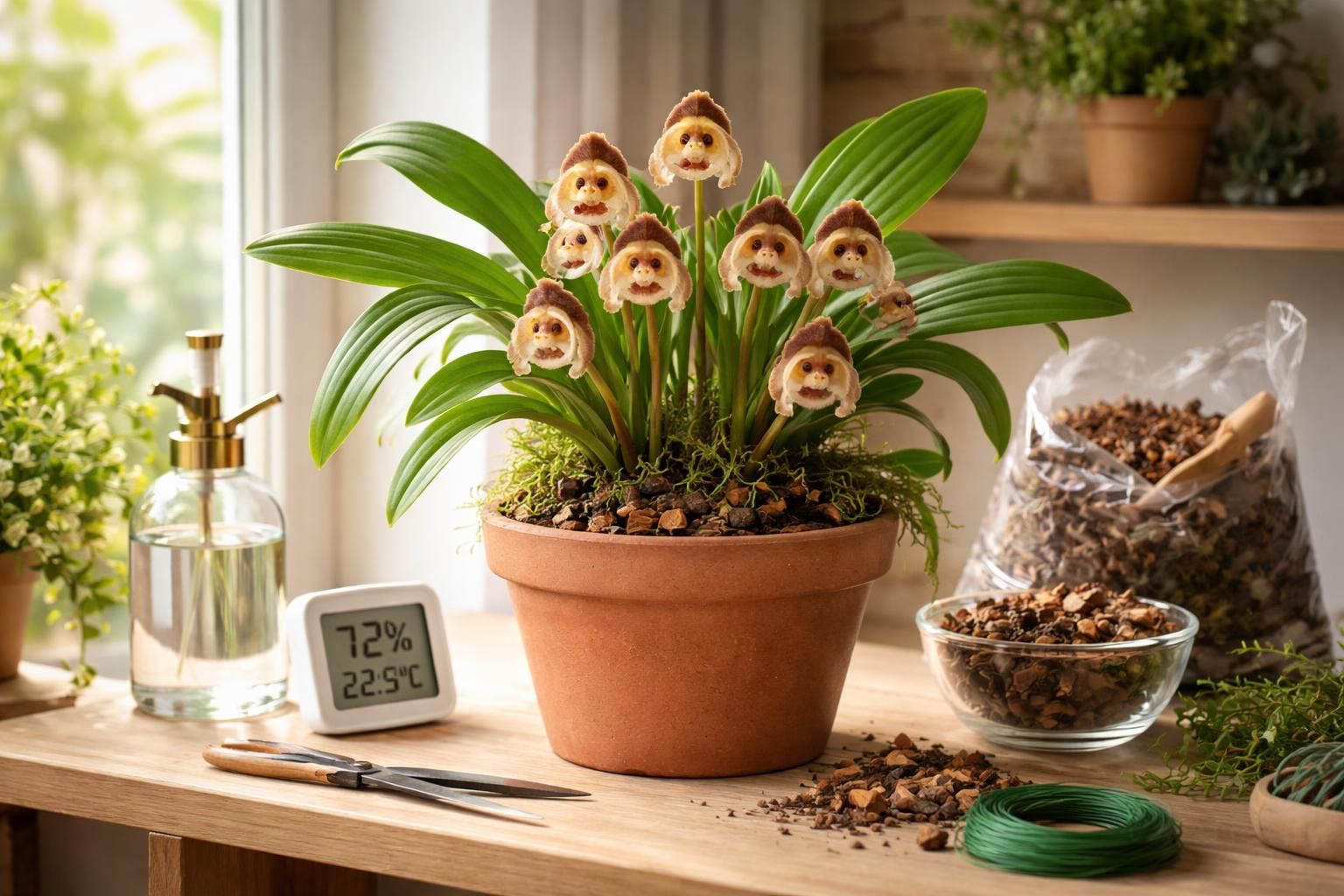découvrez nos conseils pratiques pour cultiver l'orchidée avec tête de singe chez vous, une plante exotique au charme unique, facilement entretenue à la maison.