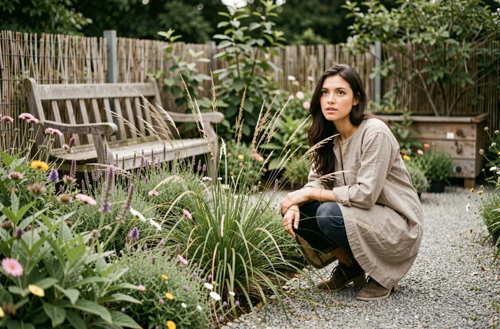 Approche naturaliste de la pépinière Nature et Pépinière à Vieillevigne avec des plantes indigènes et vivaces en arrangement informel